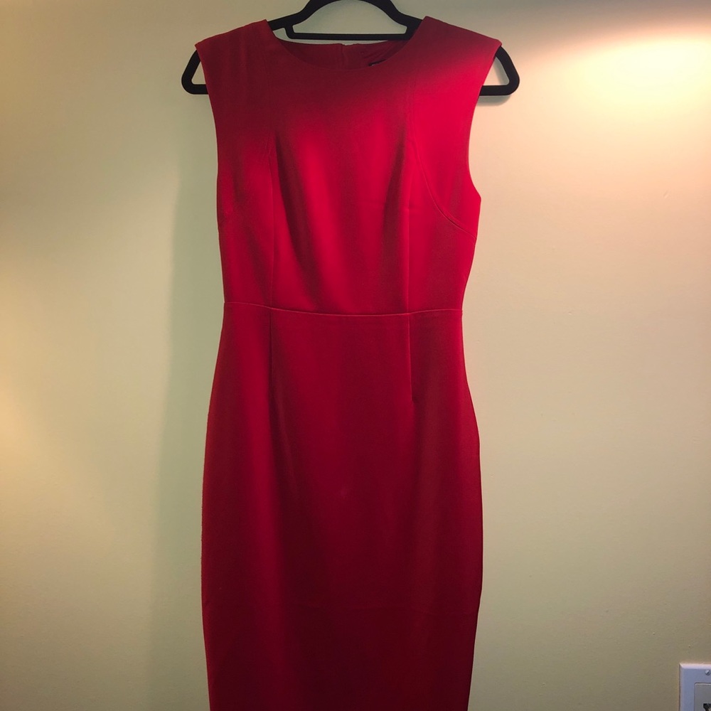 Holiday Express Red Midi Dress